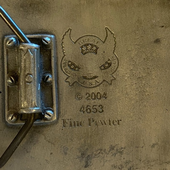 Y2K Great American Pewter Virgin Mary
Buckle & white crackle leather Belt - Picture 10 of 10